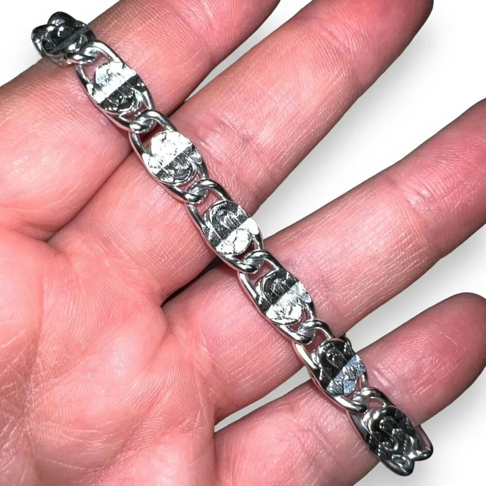 Sarah Coventry Womens Chain Bracelet Silver Tone Stamped
